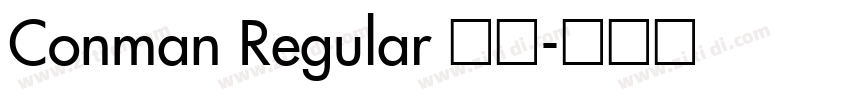 Conman Regular 常规字体转换